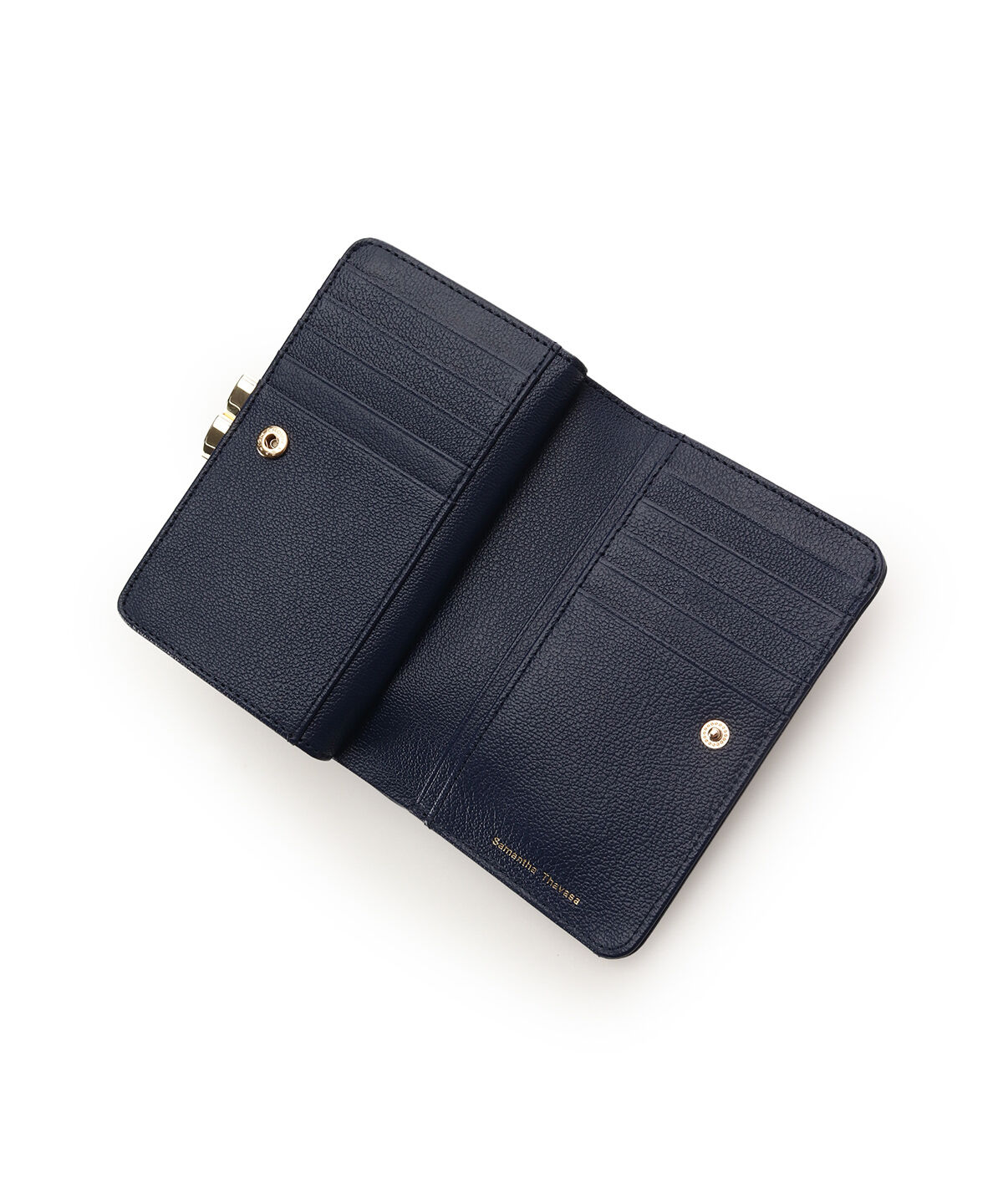 Samantha Thavasa「フラワーモチーフ 口金折財布」|財布|