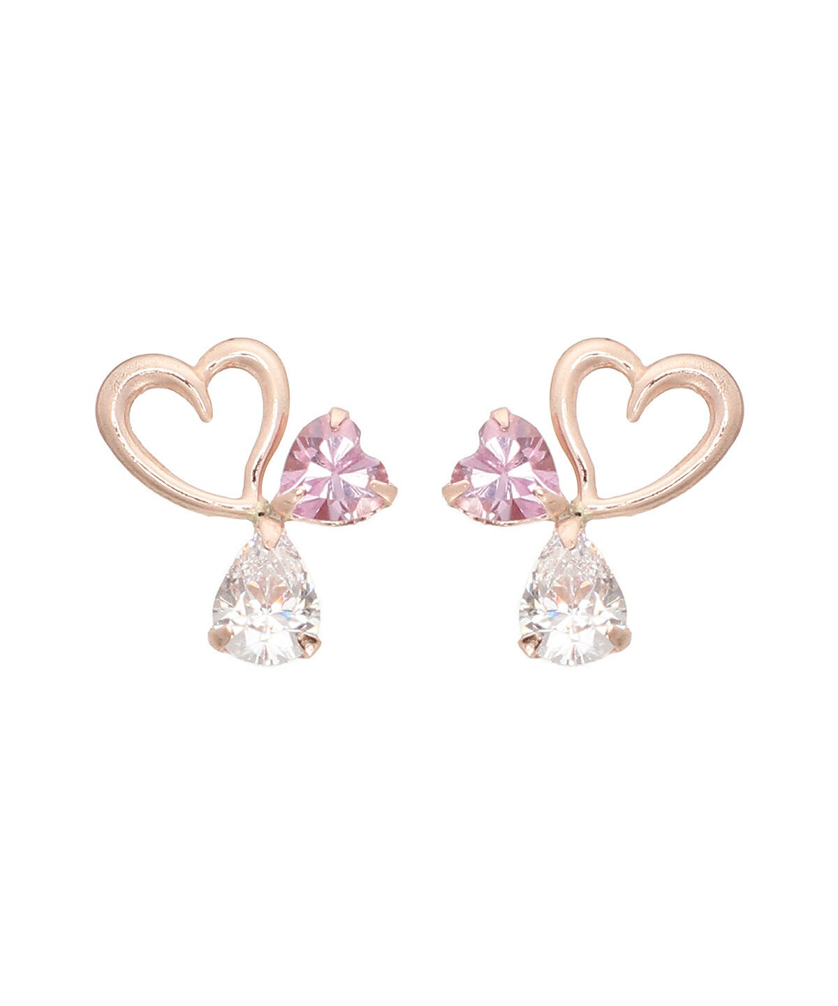 Samantha Tiara「K10PG ハートピアス」|ピアス|K10 PG