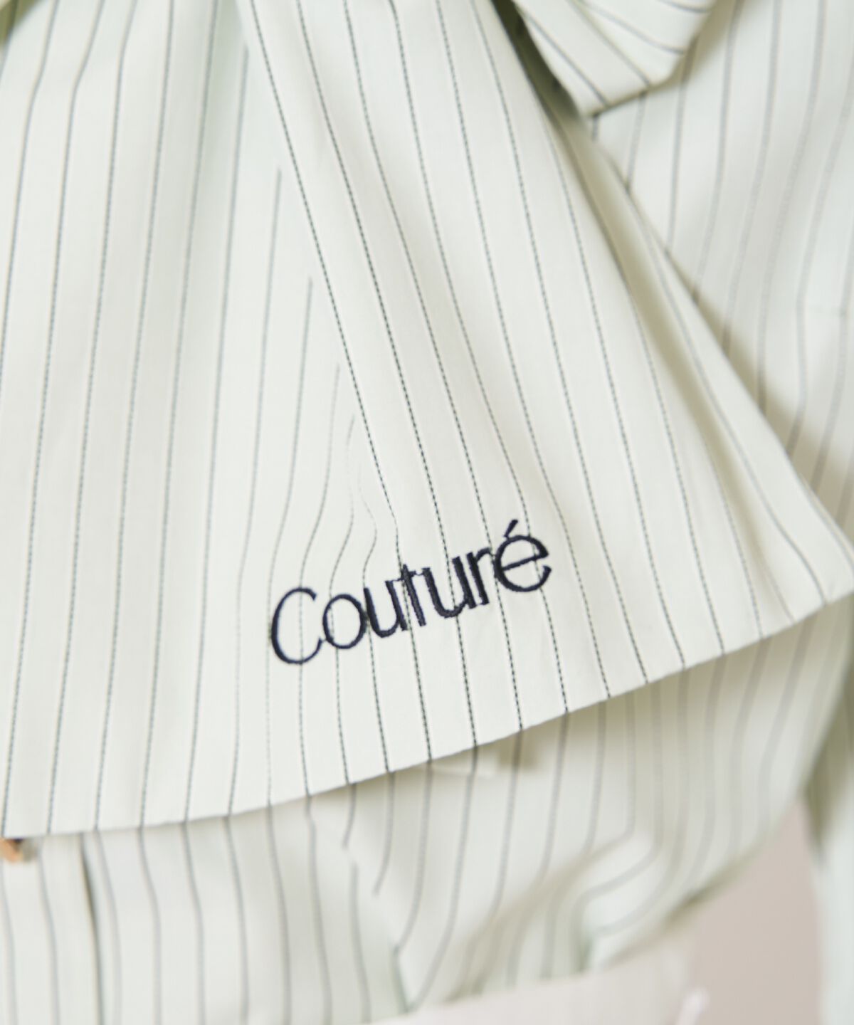 アンドクチュール「バタフライリボンストライプブラウス」|シャツ・ブラウス|