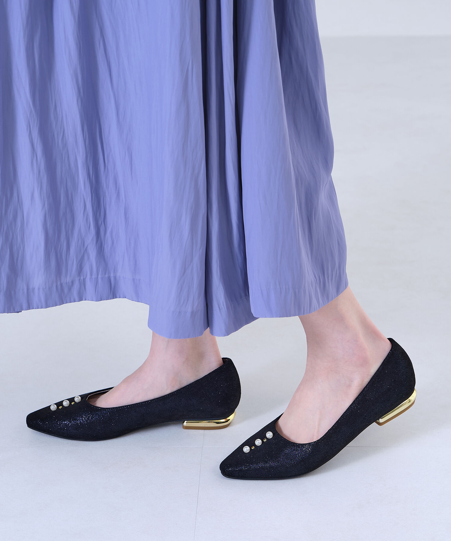 ORiental TRaffic「パールモチーフフラットパンプス/R-2014」|パンプス|