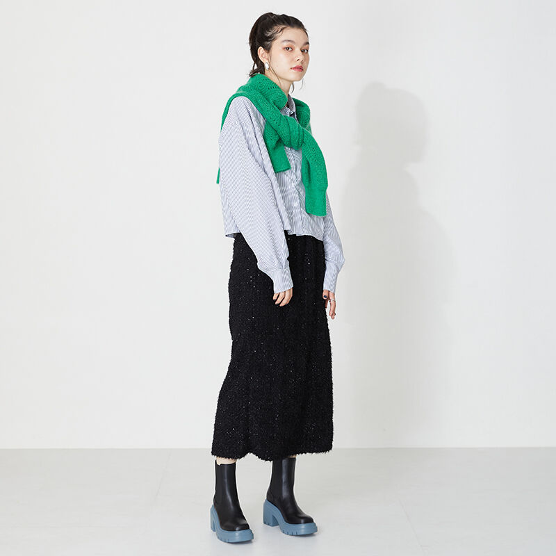 ORiental TRaffic「カラーサイドゴア厚底ブーツ/31426」|ショートブーツ|