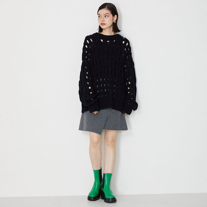 ORiental TRaffic「カラーサイドゴア厚底ブーツ/31426」|ショートブーツ|