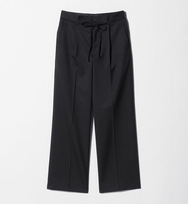 ASTRAET「＜ASTRAET＞タック ドローコード ワイドパンツ」|スラックス|