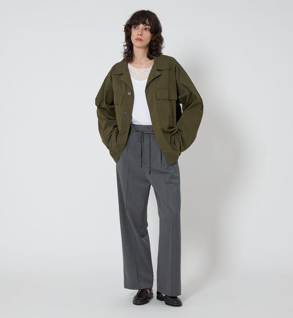 ASTRAET「＜ASTRAET＞タック ドローコード ワイドパンツ」|スラックス|