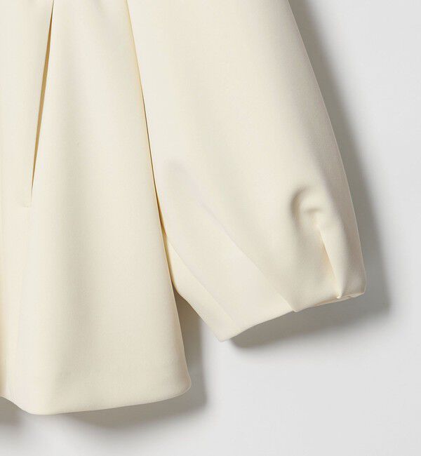 UNITED ARROWS「SPONGY フリル ペプラム ジャケット」|ノーカラージャケット|