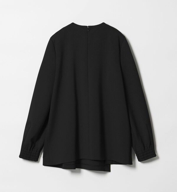 UNITED ARROWS「SPONGY クルーネック ギャザー ブラウス」|シャツ・ブラウス|