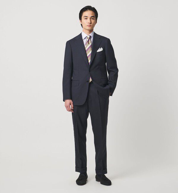 UNITED ARROWS「山栄 ピンストライプ シングル 3ボタン スーツ REGULAR MODEL」|スーツ|