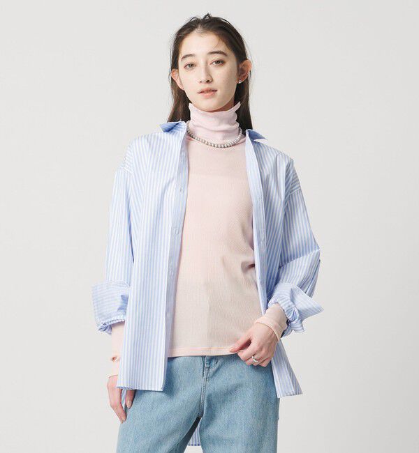 UNITED ARROWS「コットン テレコ タートル カットソー」|Tシャツ・カットソー|LT.PINK