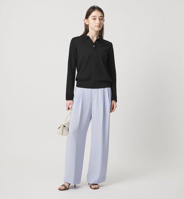 UNITED ARROWS「クロシェ ポロニット ‐ウォッシャブル‐」|ニット・セーター|