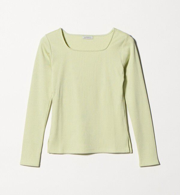 UNITED ARROWS green label relaxing「ブライトリブ スクエアネック ロングスリーブ カットソー」|Tシャツ・カットソー|