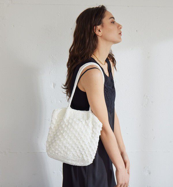 UNITED ARROWS green label relaxing「メタリックヤーンレーシー トートバッグ / ショルダーバッグ」|ショルダー・メッセンジャー|