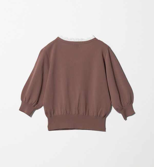 UNITED ARROWS green label relaxing「レース Vネック プルオーバー ニット」|ニット・セーター|