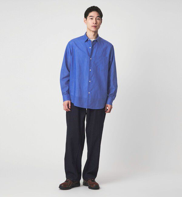 UNITED ARROWS green label relaxing「ラミー ミックス ジャストルーズ 長袖 シャツ」|シャツ・ブラウス|