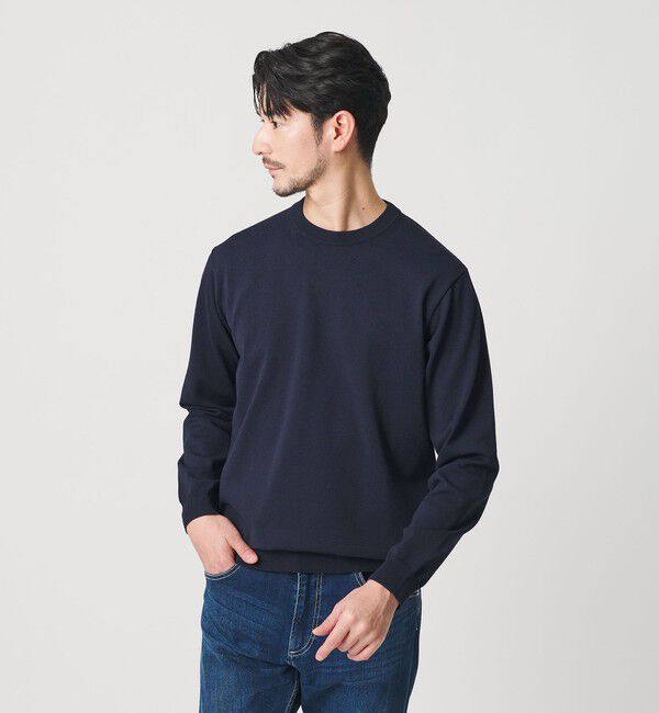BEAUTY&YOUTH UNITED ARROWS「【WEB限定 WARDROBE SMART】KOUKIN ハイゲージ ニット クルーネック【抗菌・防臭】」|ニット・セーター|