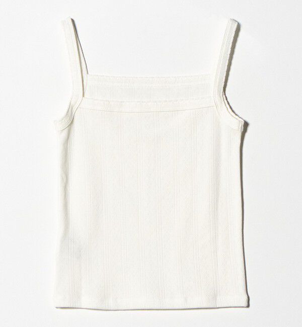 BEAUTY&YOUTH UNITED ARROWS「コットン パターンメッシュ キャミソール」|タンクトップ|