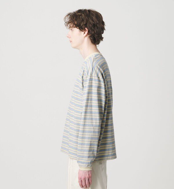 BEAUTY&YOUTH UNITED ARROWS「オルタネイトボーダー ボリュームスリーブ クルーネック カットソー」|Tシャツ・カットソー|