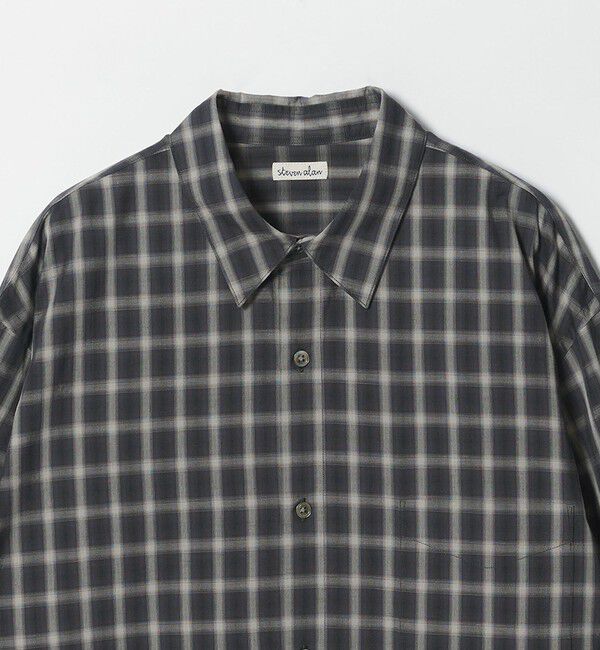 STEVEN ALAN「＜Steven Alan＞ C/L/S オンブレー チェック レギュラーカラー シャツ LOOSE」|シャツ・ブラウス|