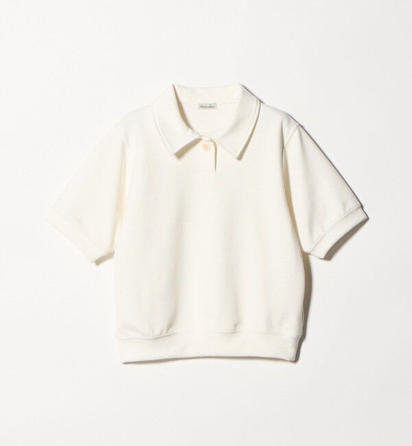 STEVEN ALAN「＜Steven Alan＞ブークレ ダンボール ワンボタン ハーフスリーブ プルオーバー」|Tシャツ・カットソー|