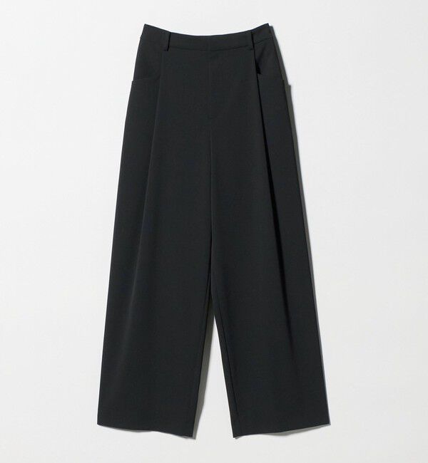 BEAUTY&YOUTH UNITED ARROWS「ポリエステルブレンド バックゴム ワイドパンツ ウォッシャブル」|その他|BLACK