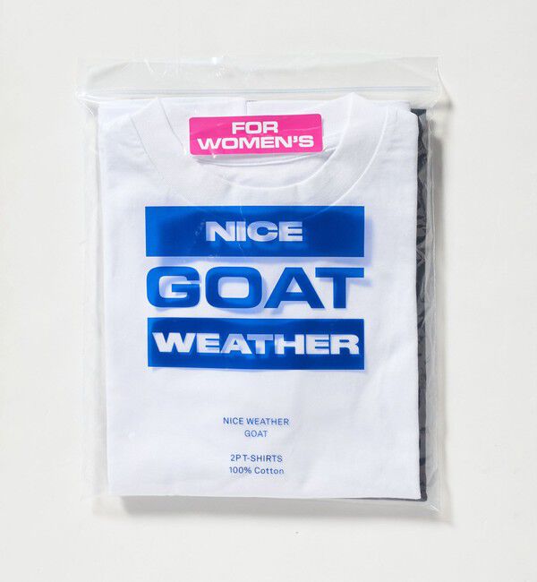 NICE WEATHER「【別注】＜GOAT＞2パック Tシャツ/WOMENS」|Tシャツ・カットソー|