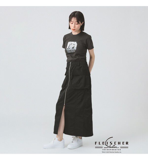 Ray BEAMS 「フロント ジップ カーゴ タイトスカート」|スカート|