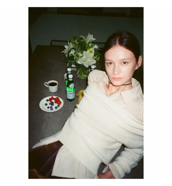 Ray BEAMS 「リブ オフショルダー プルオーバー」|ニット・セーター|