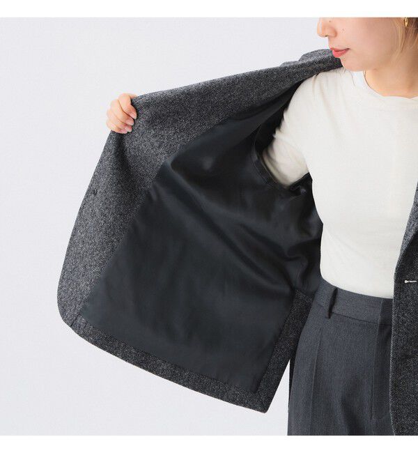 BEAMSBOY「ツイード スリーボタン ビッグジャケット」|テーラードジャケット|