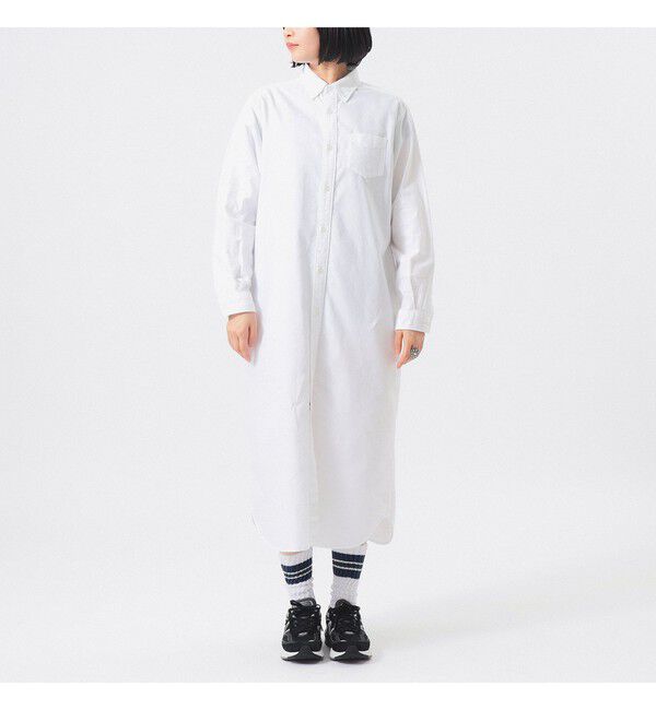 BEAMSBOY「オックスフォード BD ワンピース ロングスリーブ」|ワンピース|