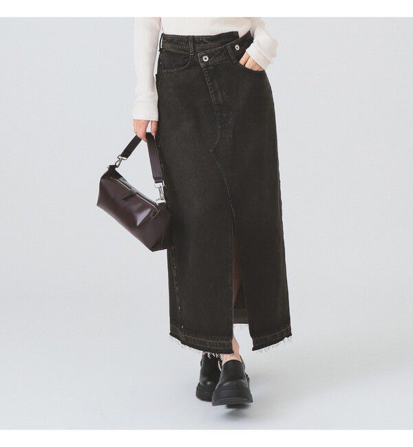 Ray BEAMS 「デニム サイド スタッズ スカート」|スカート|