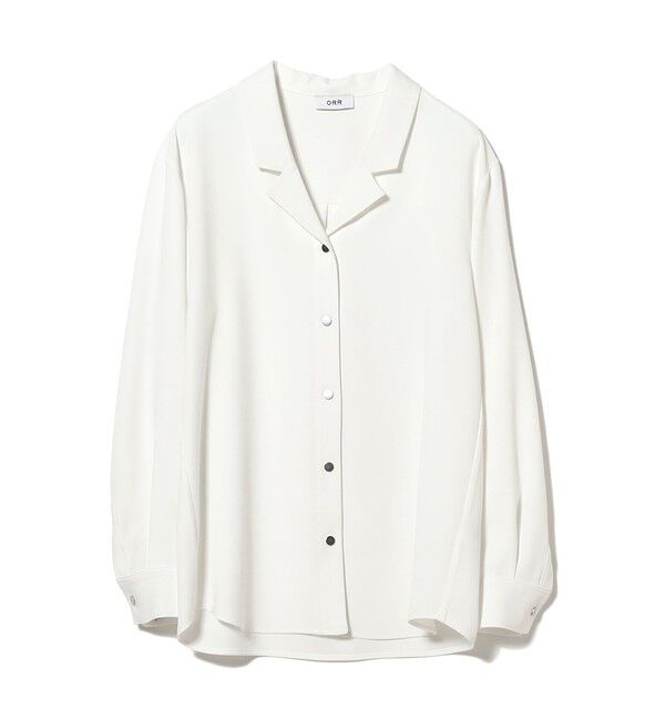 Demi-Luxe BEAMS 「ORR / オープンカラー シャツ」|シャツ・ブラウス|IVORY