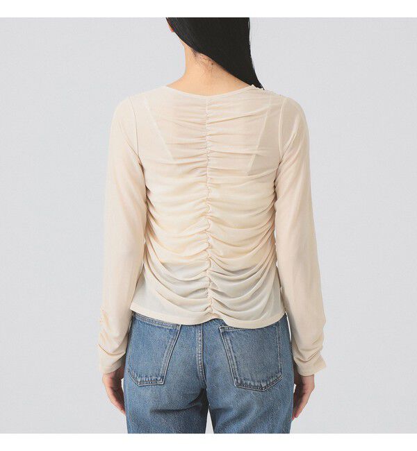 Ray BEAMS 「シャーリング ギャザー カーディガン」|カーディガン|