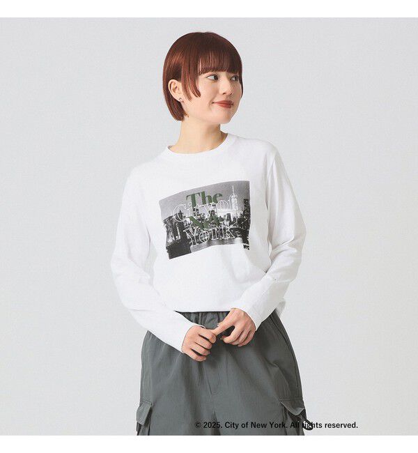 Ray BEAMS 「【別注】GOOD ROCK SPEED / NEW YORK CITY ロングスリーブ Tシャツ」|Tシャツ・カットソー|WHITE_MONO