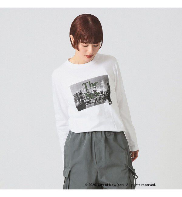 Ray BEAMS 「【別注】GOOD ROCK SPEED / NEW YORK CITY ロングスリーブ Tシャツ」|Tシャツ・カットソー|