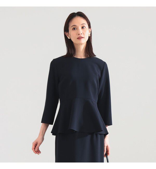 Demi-Luxe BEAMS 「トリアセ ペプラム ブラウス＊」|シャツ・ブラウス|