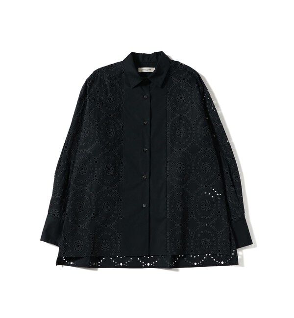 Demi-Luxe BEAMS 「アイレット パターン オーバーシャツ」|シャツ・ブラウス|