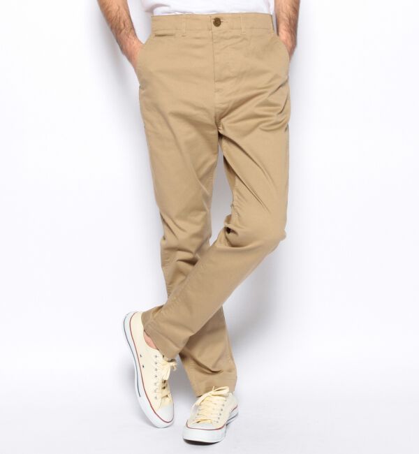 BEAMS「BEAMS / ストレッチテーパードチノ」|その他|BEIGE