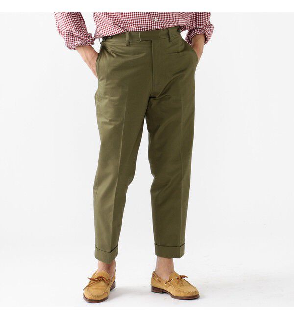 BEAMS PLUS「BEAMS PLUS / コットンツイル アイビー トラウザーズ アンクルカット」|その他|