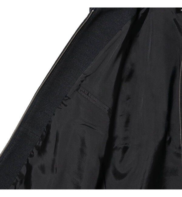 BEAMS「リラックスフィット フリースメルトン シングル ライダースジャケット」|ブルゾン・スタジャン|