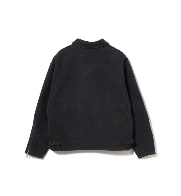 BEAMS「リラックスフィット フリースメルトン シングル ライダースジャケット」|ブルゾン・スタジャン|