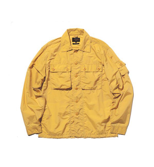 BEAMS PLUS「MIL SHT-JAC NYCO Rip stop Pigment Dye」|ブルゾン・スタジャン|YELLOW