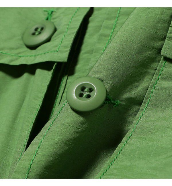 BEAMS PLUS「MIL SHT-JAC NYCO Rip stop Pigment Dye」|ブルゾン・スタジャン|