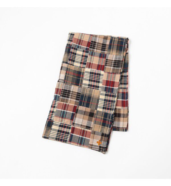 BEAMS PLUS「Stole Patch Works Madras」|マフラー|