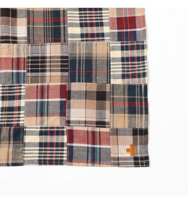 BEAMS PLUS「Stole Patch Works Madras」|マフラー|