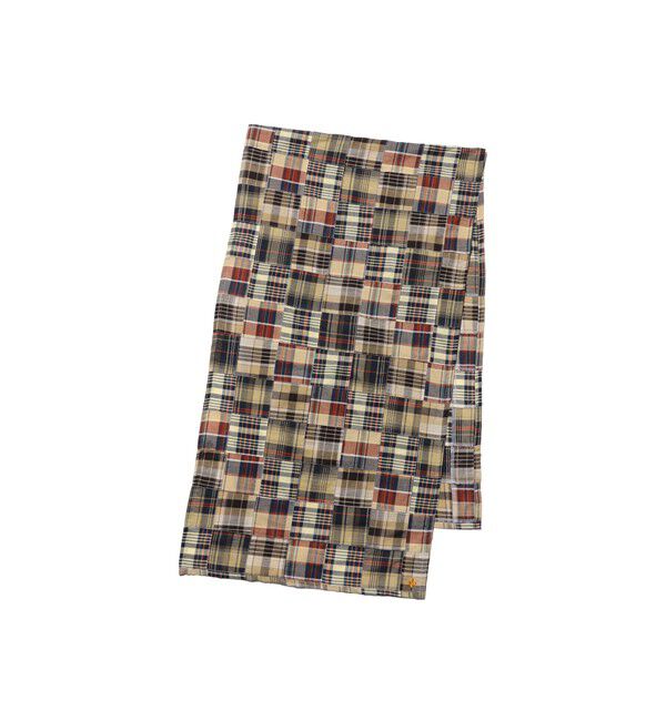 BEAMS PLUS「Stole Patch Works Madras」|マフラー|