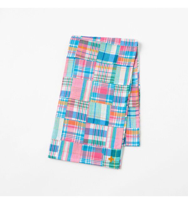 BEAMS PLUS「Stole Patch Works Madras」|マフラー|