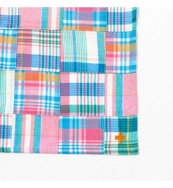 BEAMS PLUS「Stole Patch Works Madras」|マフラー|