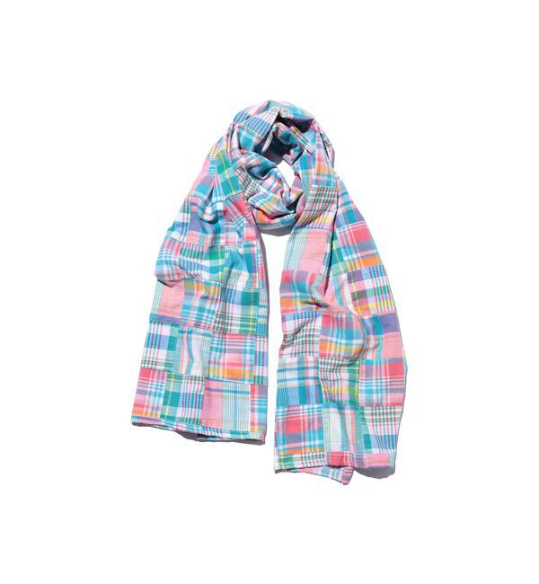 BEAMS PLUS「Stole Patch Works Madras」|マフラー|