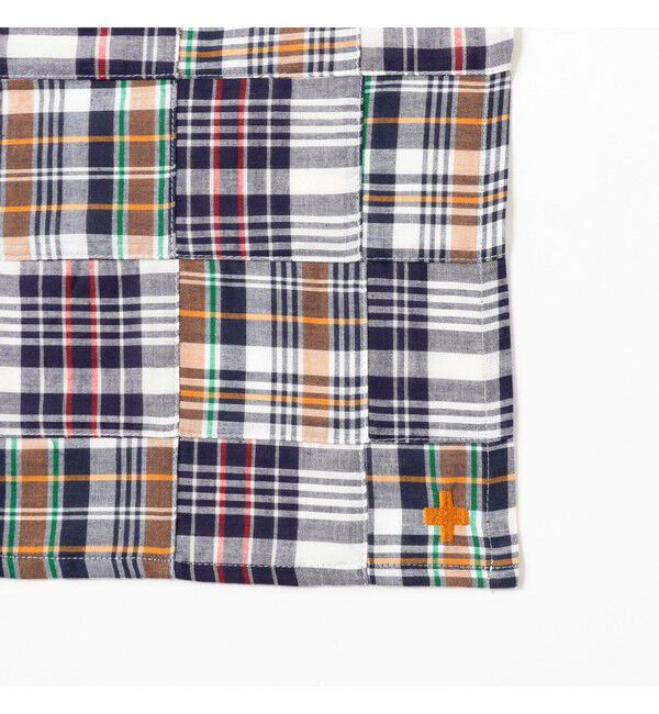 BEAMS PLUS「Stole Patch Works Madras」|マフラー|