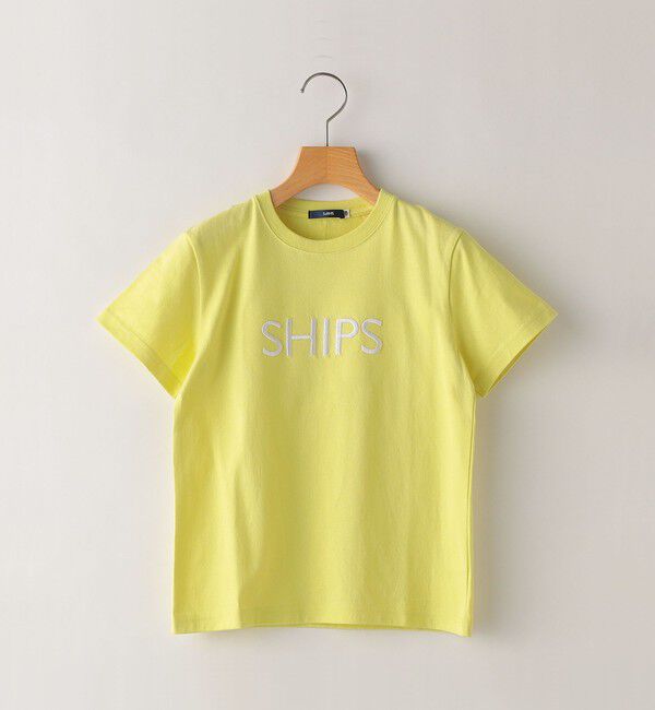 SHIPS KIDS「SHIPS KIDS:80～90cm / SHIPS ロゴ TEE」|Tシャツ・カットソー|クリーム