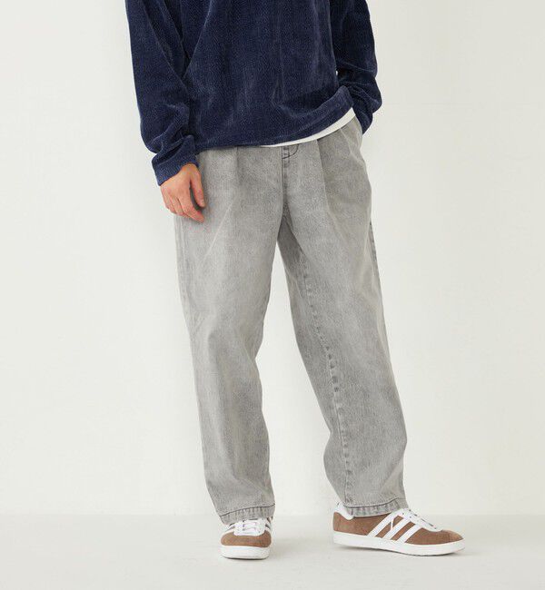 SHIPS Colors 「SHIPS Colors: テーパード ワイド トラウザー デニム◇」|デニム|